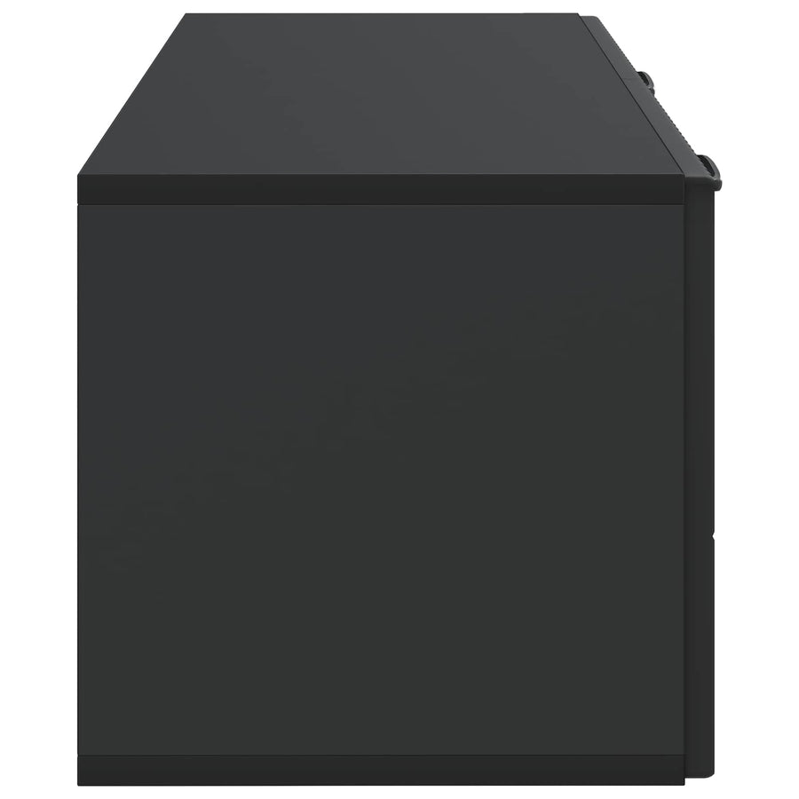 Wandbeugel TV-kast Zwart 78,5 x 31 x 30 cm Bewerkt hout