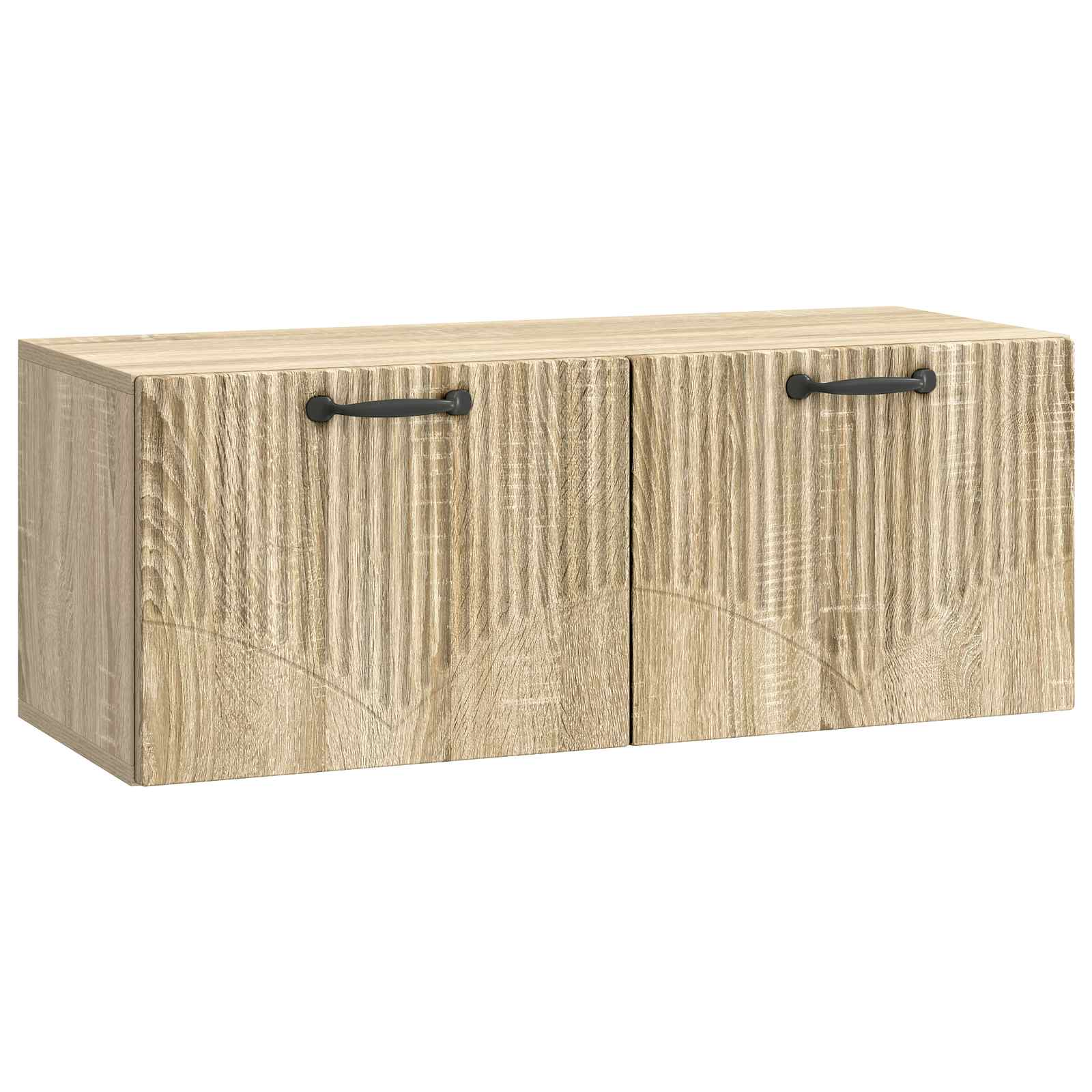 Wandbeugel TV-kast Sonoma Eiken 78,5 x 31 x 30 cm Bewerkt hout