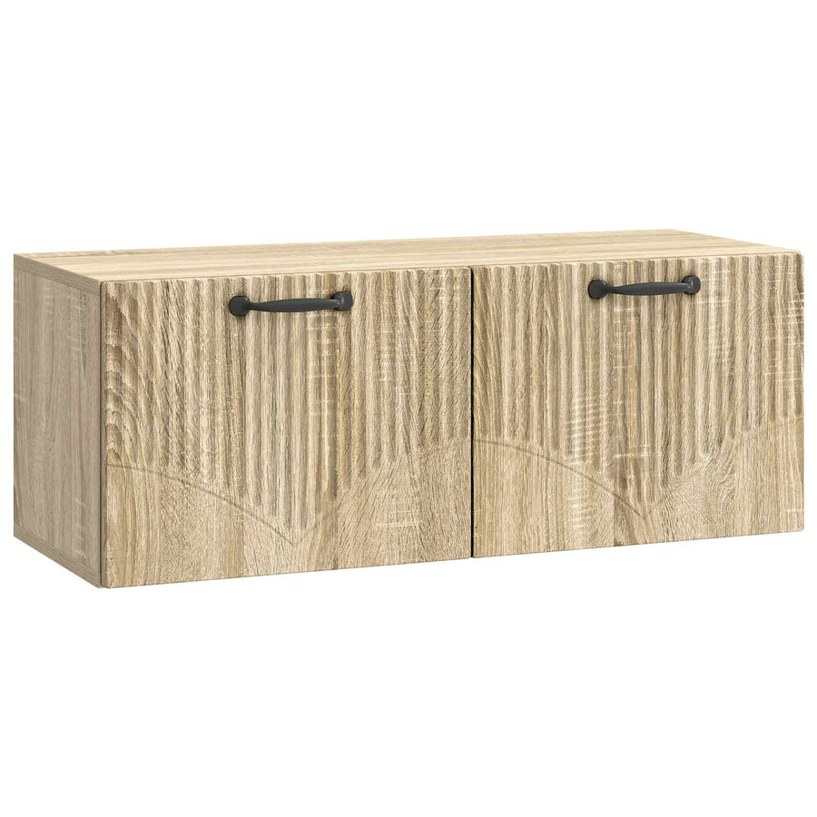 Wandbeugel TV-kast Sonoma Eiken 78,5 x 31 x 30 cm Bewerkt hout