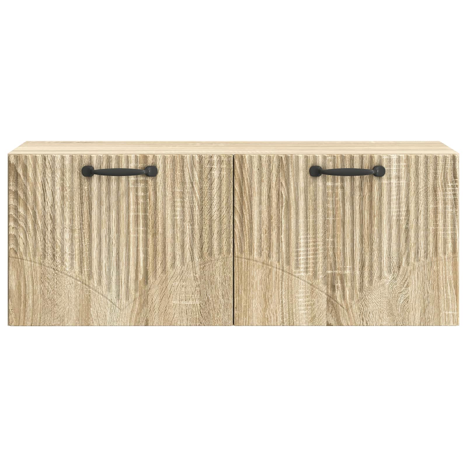 Wandbeugel TV-kast Sonoma Eiken 78,5 x 31 x 30 cm Bewerkt hout