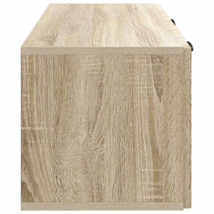 Wandbeugel TV-kast Sonoma Eiken 78,5 x 31 x 30 cm Bewerkt hout