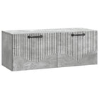 Wandkast 78,5x31x30 cm betongrijs bewerkt hout