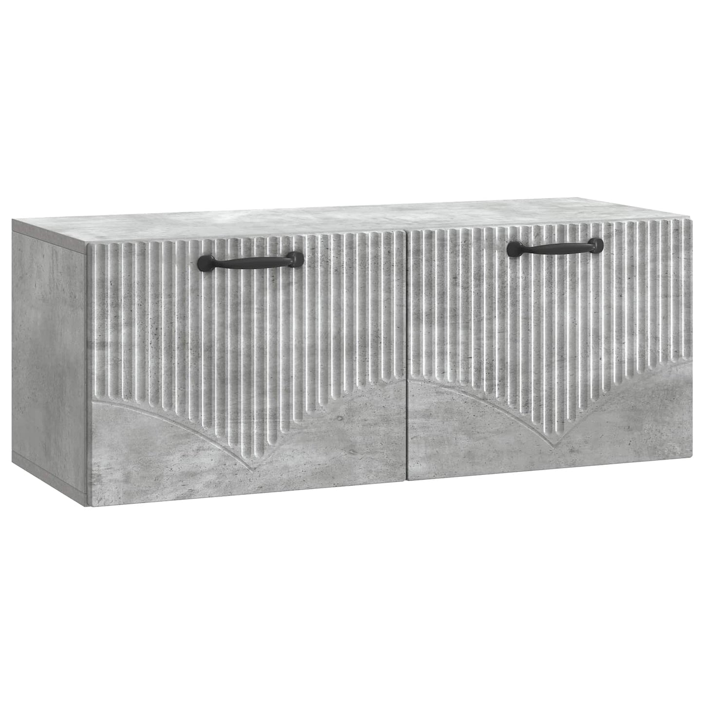 Wandbeugel TV-kast Betongrijs 78,5 x 31 x 30 cm Bewerkt hout