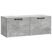 Wandkast 78,5x31x30 cm betongrijs bewerkt hout