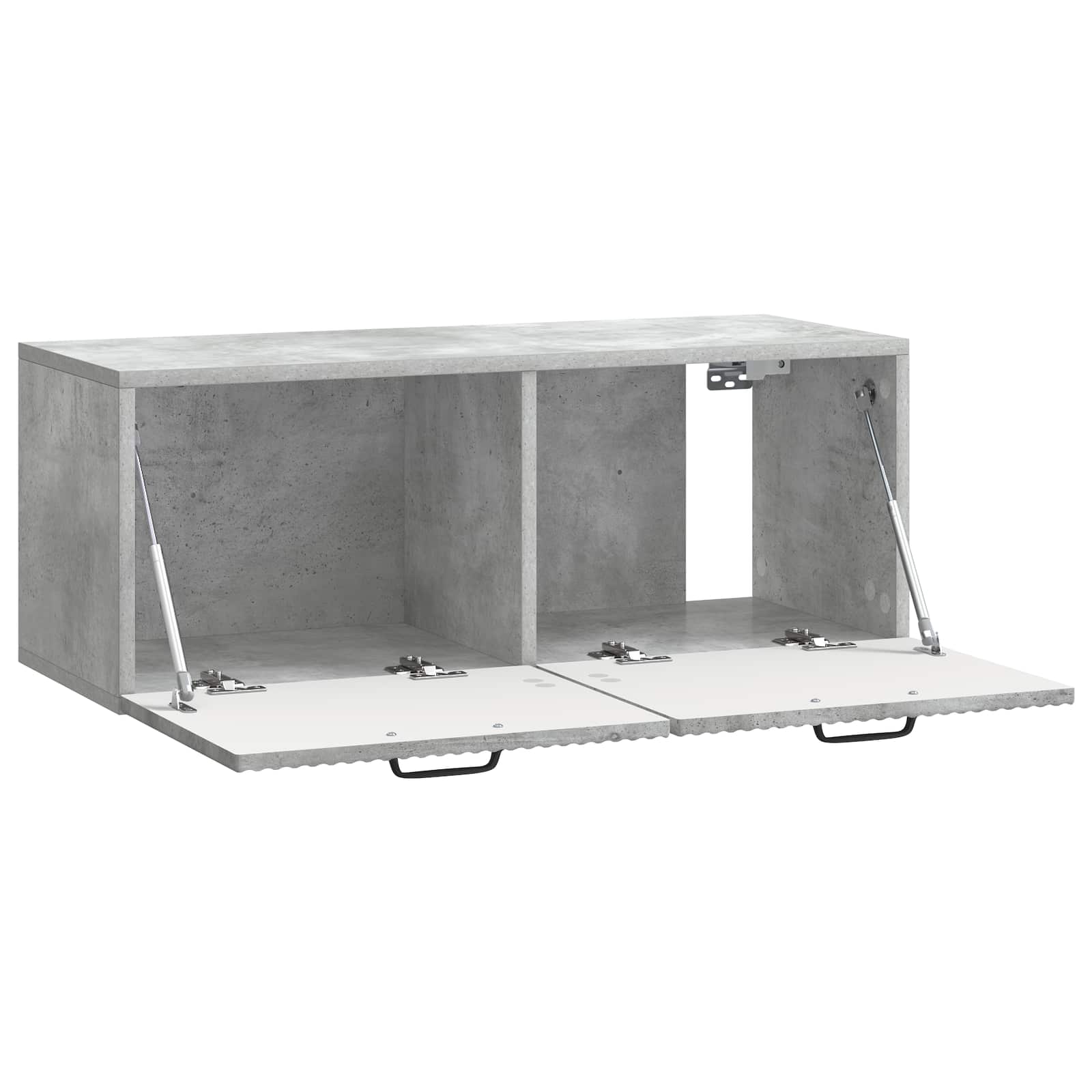 Wandbeugel TV-kast Betongrijs 78,5 x 31 x 30 cm Bewerkt hout