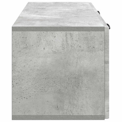 Wandbeugel TV-kast Betongrijs 78,5 x 31 x 30 cm Bewerkt hout