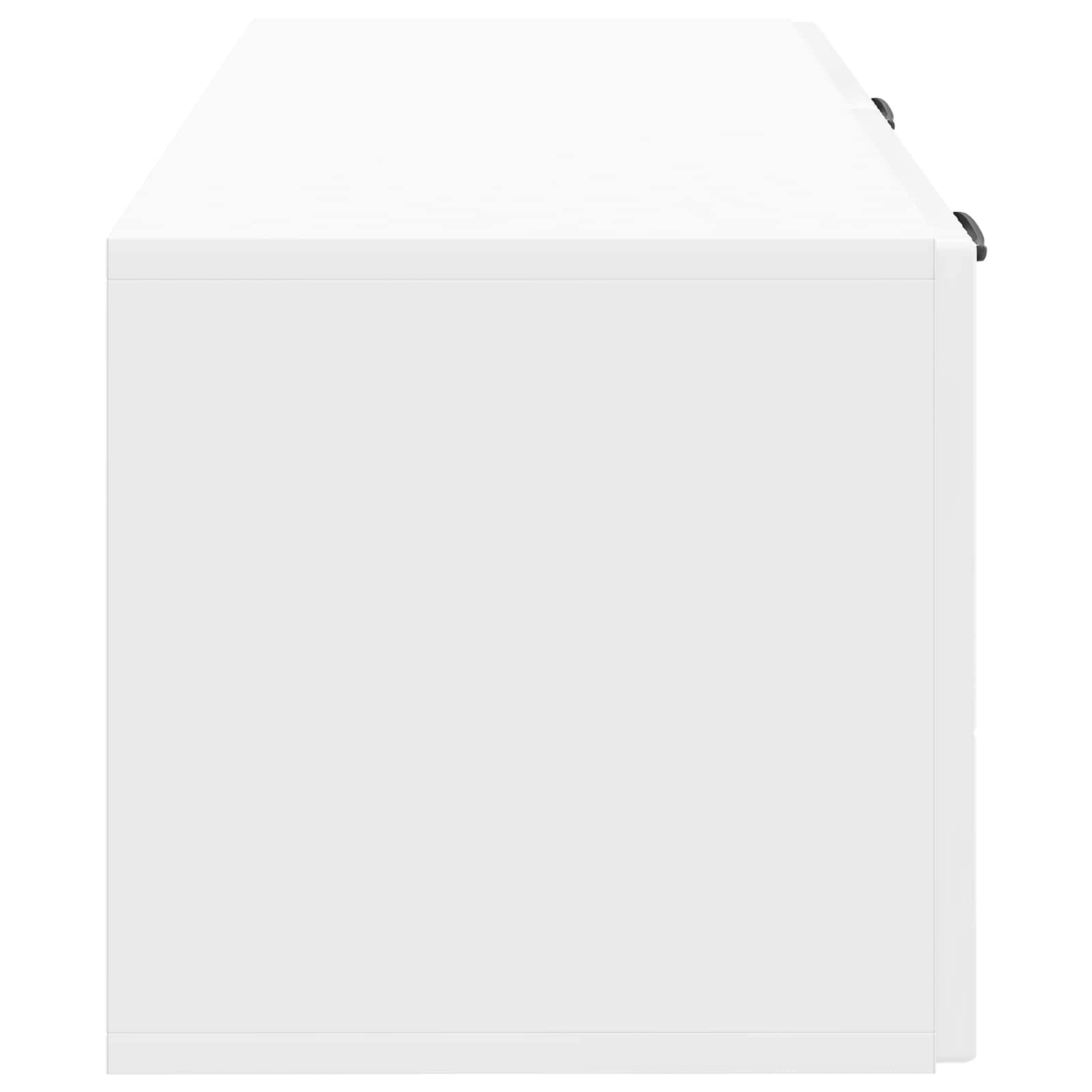 Wandbeugel TV-kast Hoogglans Wit 78,5 x 31 x 30 cm Bewerkt hout