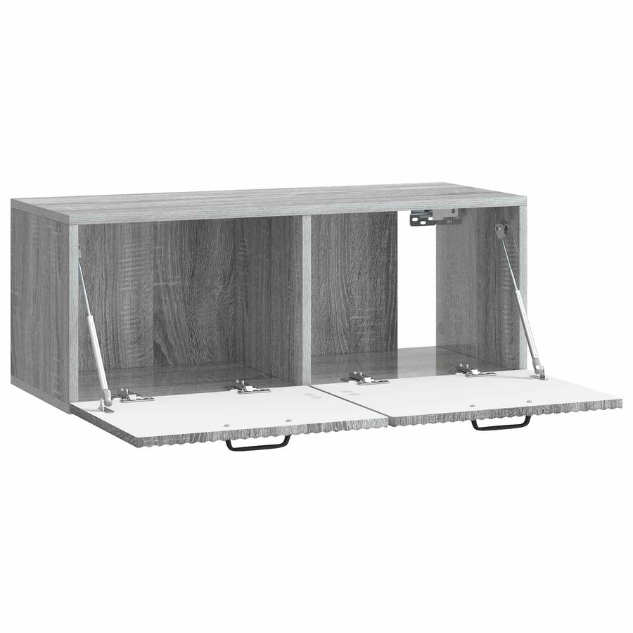 Wandbeugel TV-kast Grijs sonoma 78,5 x 31 x 30 cm Bewerkt hout