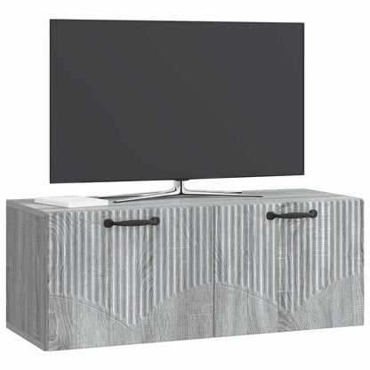 Wandbeugel TV-kast Grijs sonoma 78,5 x 31 x 30 cm Bewerkt hout