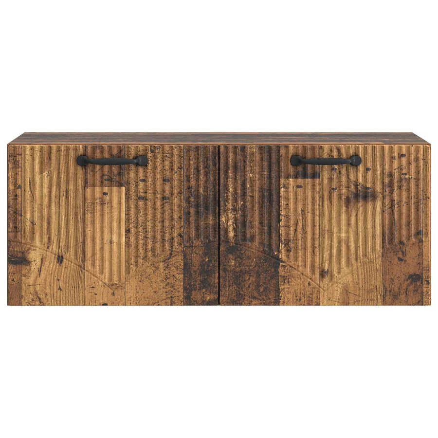 Wandbeugel TV-kast Oud hout 78,5 x 31 x 30 cm Bewerkt hout
