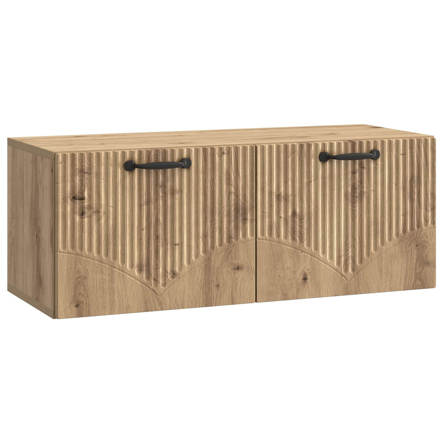 Wandbeugel TV-kast Artisanaal eiken 78,5 x 31 x 30 cm