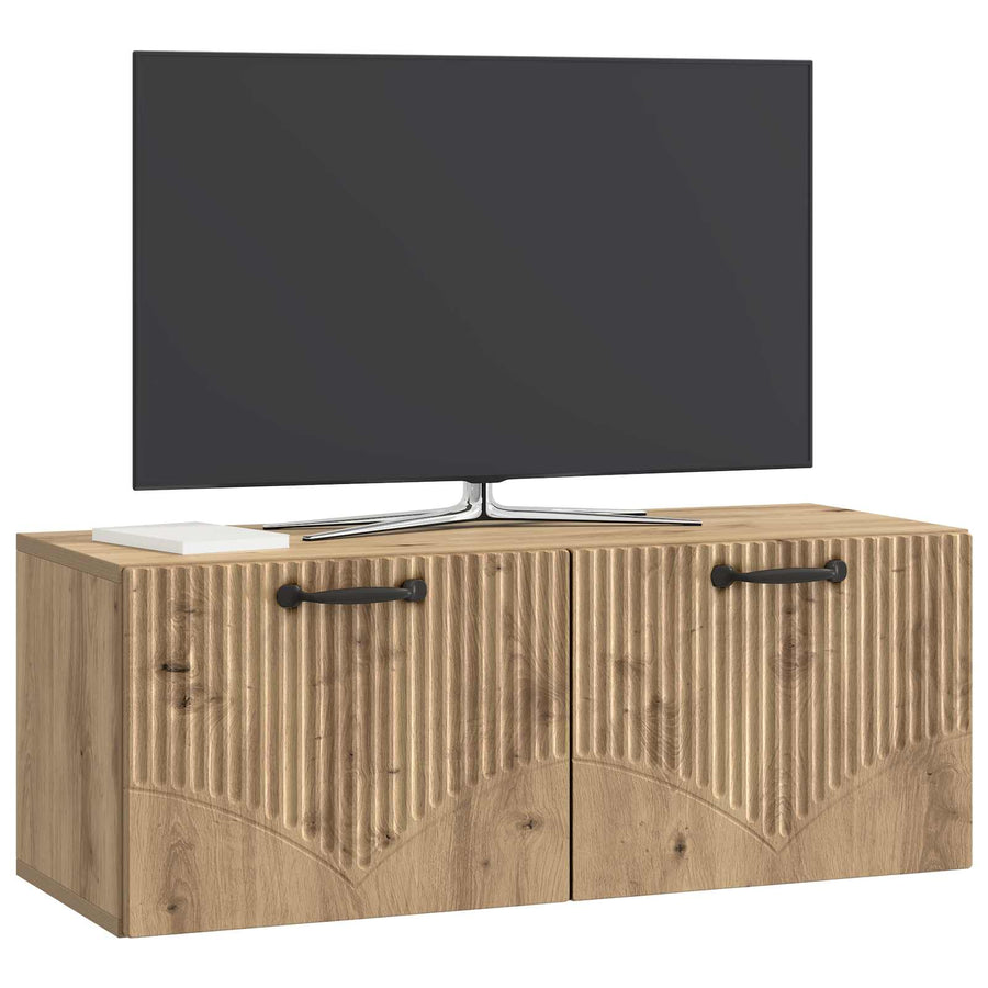 Wandbeugel TV-kast Artisanaal eiken 78,5 x 31 x 30 cm