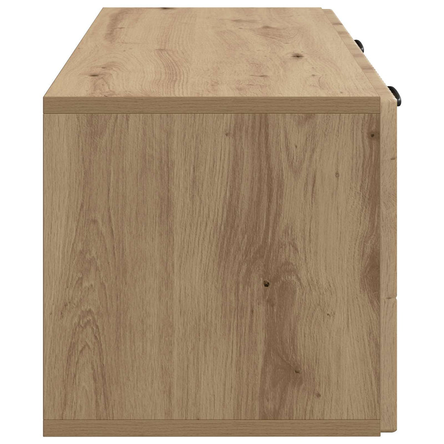 Wandbeugel TV-kast Artisanaal eiken 78,5 x 31 x 30 cm