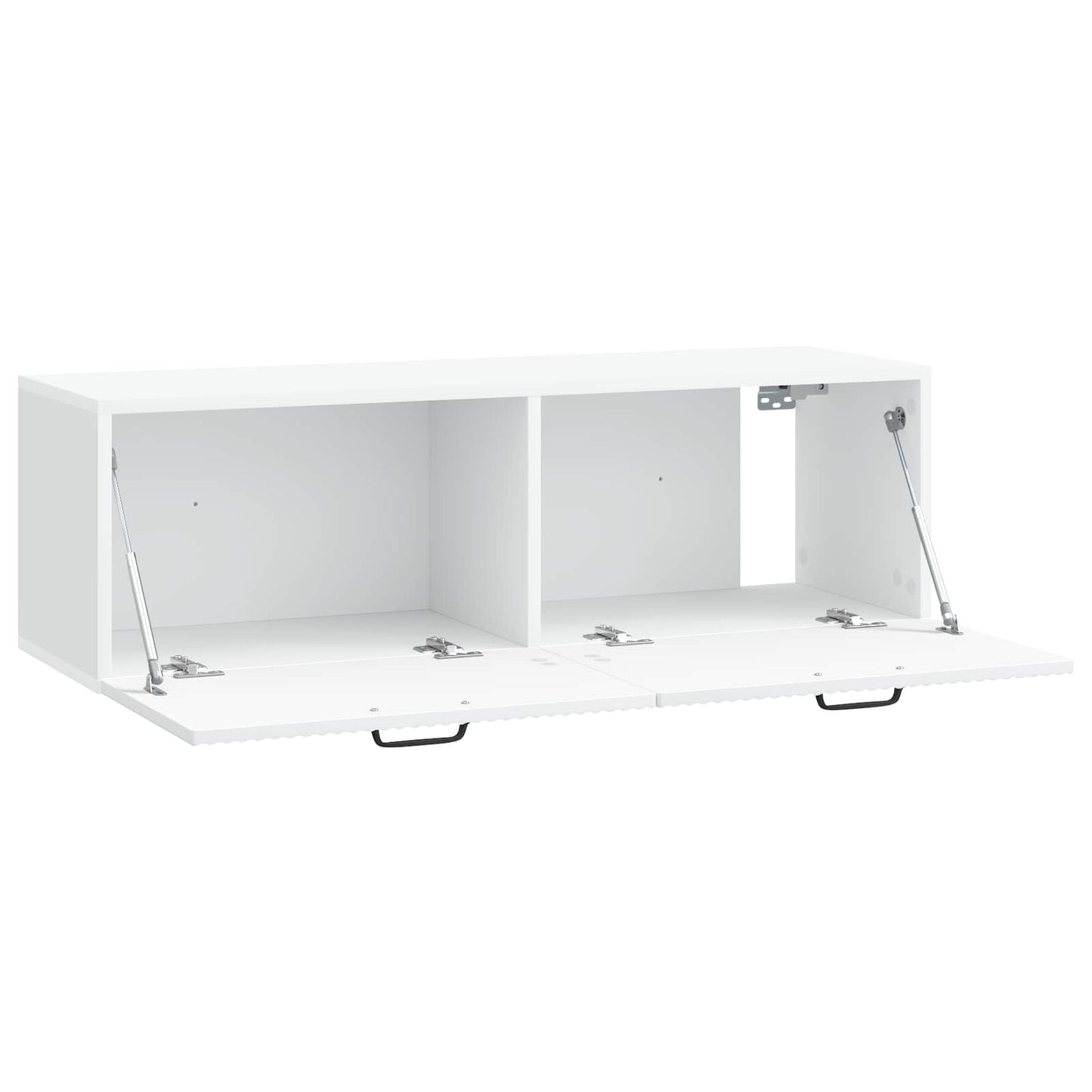 Wandbeugel TV-kast Wit 98 x 31 x 30 cm Bewerkt hout