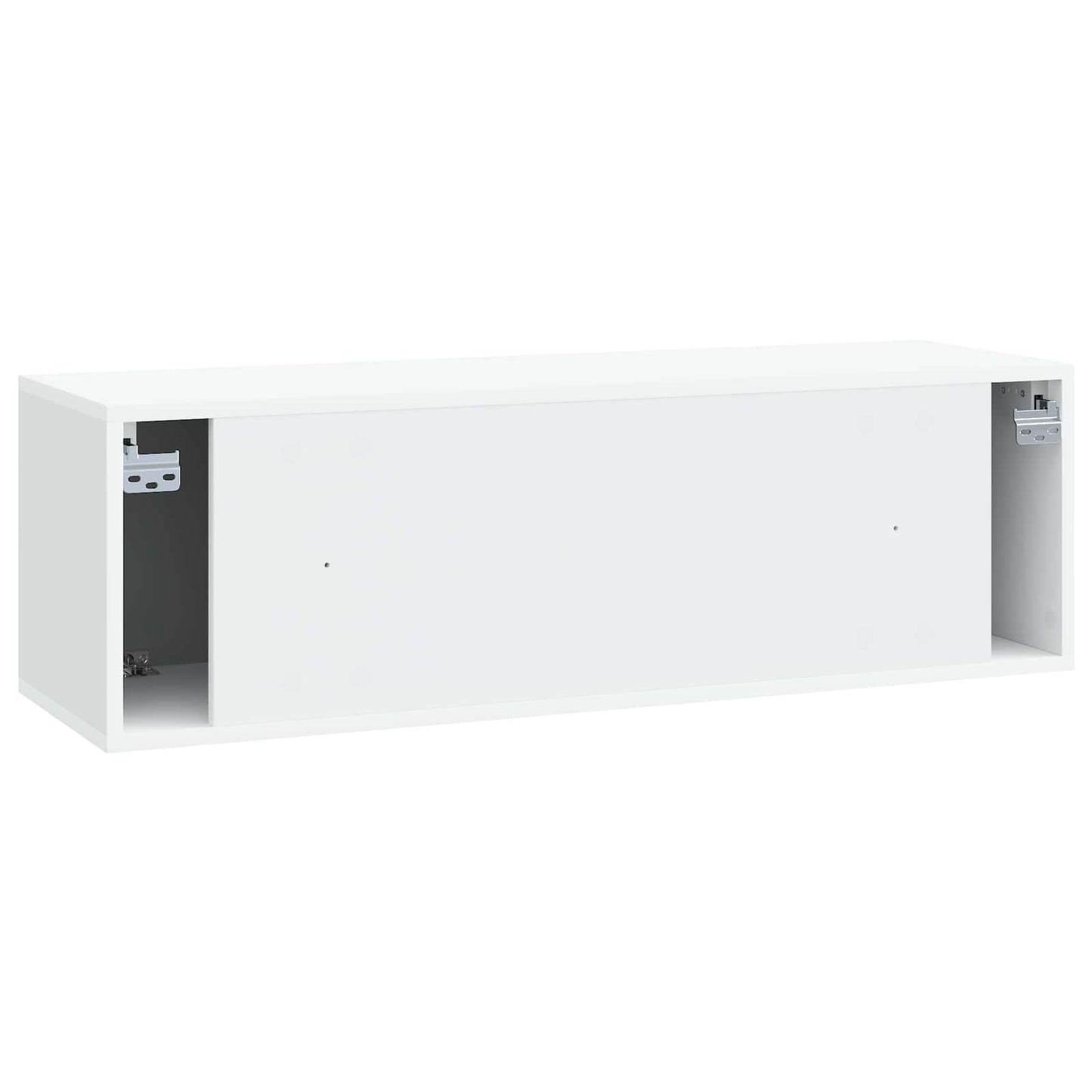 Wandbeugel TV-kast Wit 98 x 31 x 30 cm Bewerkt hout