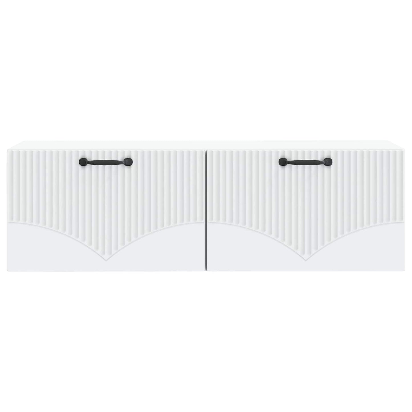 Wandbeugel TV-kast Wit 98 x 31 x 30 cm Bewerkt hout