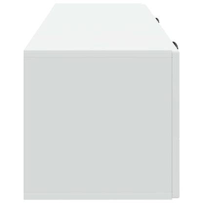 Wandbeugel TV-kast Wit 98 x 31 x 30 cm Bewerkt hout