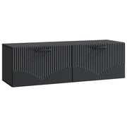 Wandkast TV 98x31x30 cm zwart bewerkt hout