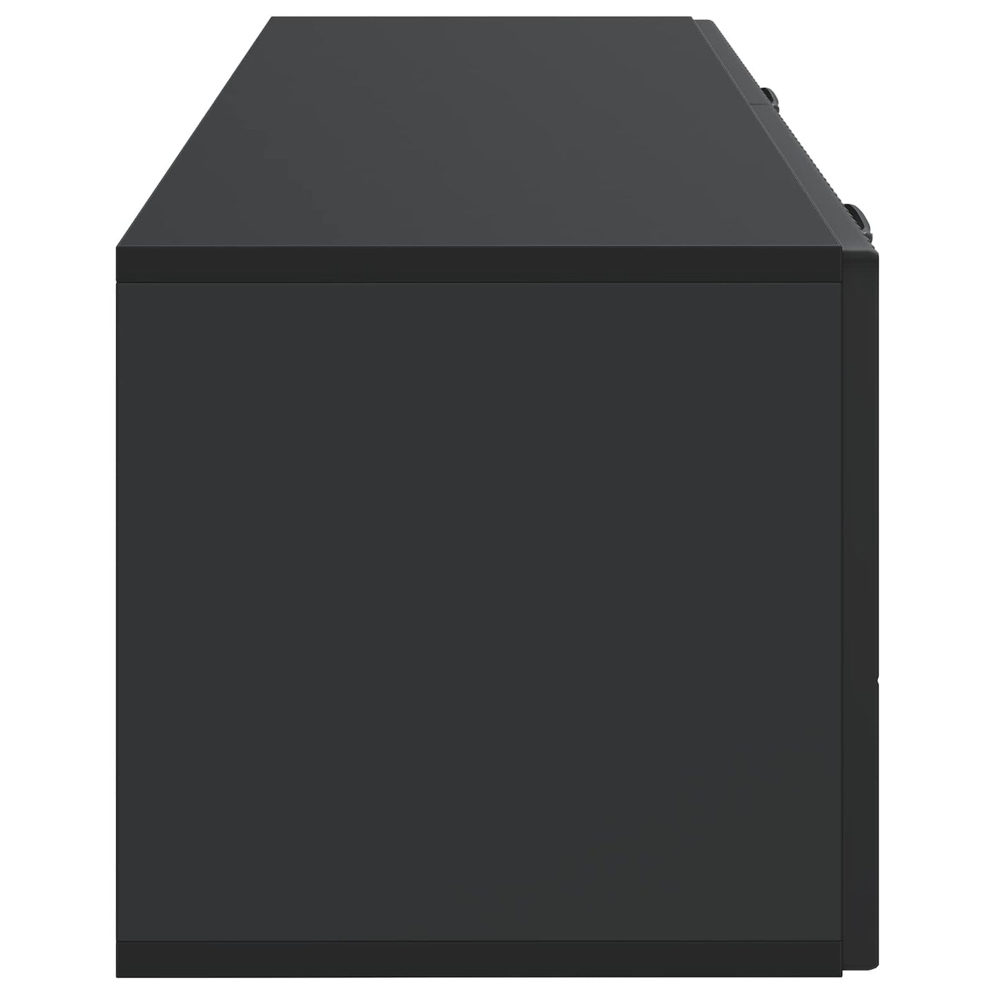 Wandbeugel TV-kast Zwart 98 x 31 x 30 cm Bewerkt hout