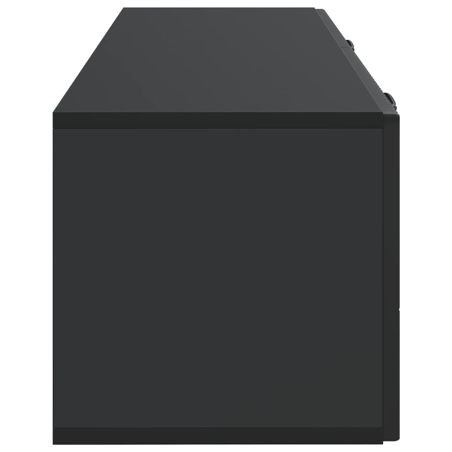 Wandbeugel TV-kast Zwart 98 x 31 x 30 cm Bewerkt hout