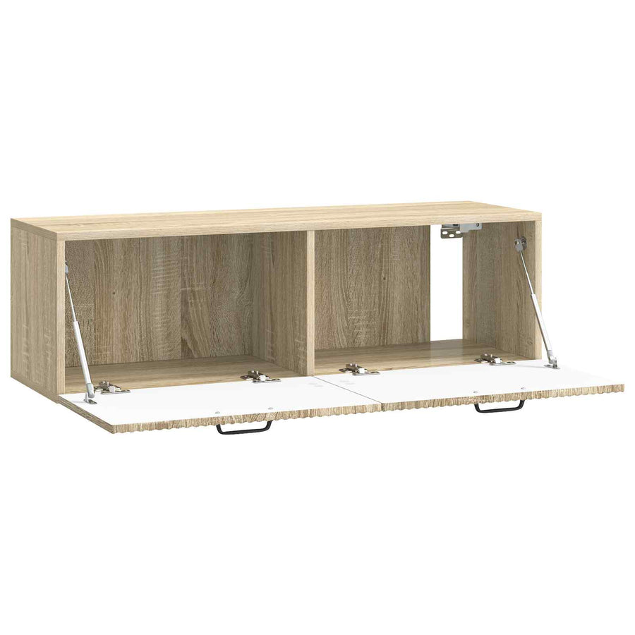 Wandbeugel TV-kast Sonoma Eiken 98 x 31 x 30 cm Bewerkt hout