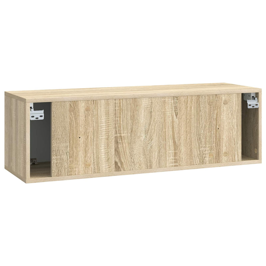 Wandbeugel TV-kast Sonoma Eiken 98 x 31 x 30 cm Bewerkt hout