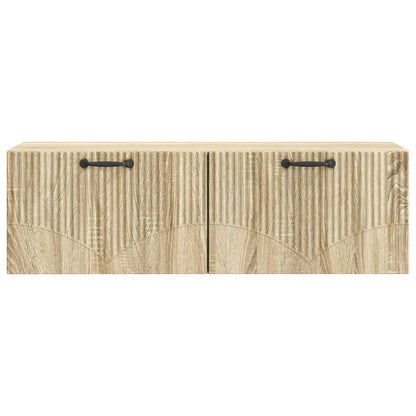 Wandbeugel TV-kast Sonoma Eiken 98 x 31 x 30 cm Bewerkt hout