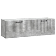Wandkast TV 98x31x30 cm betongrijs bewerkt hout