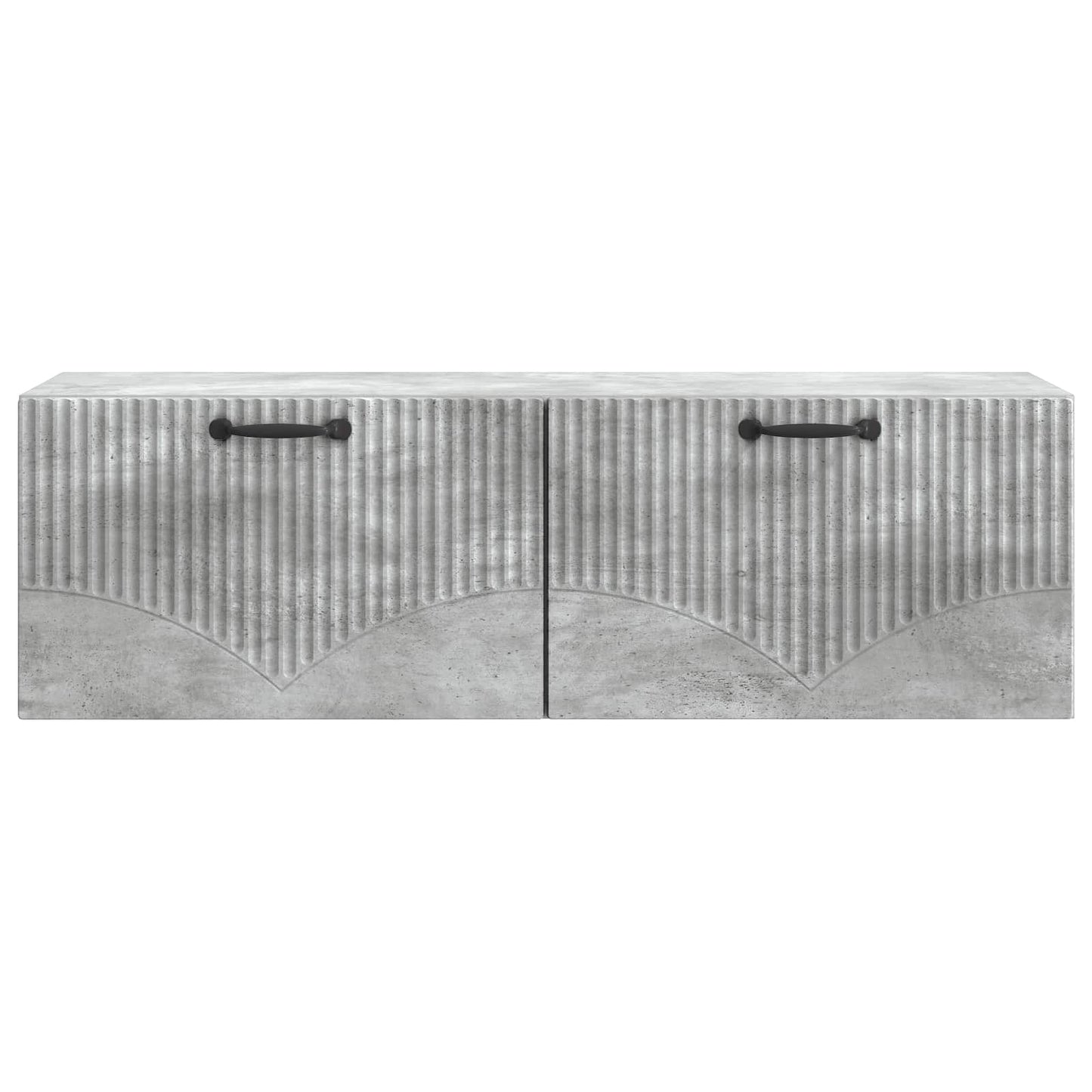 Wandbeugel TV-kast Betongrijs 98 x 31 x 30 cm Bewerkt hout
