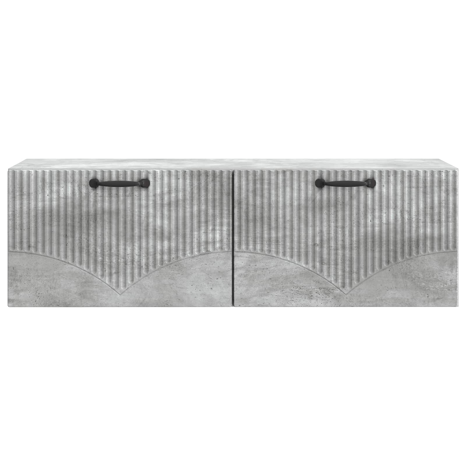 Wandbeugel TV-kast Betongrijs 98 x 31 x 30 cm Bewerkt hout