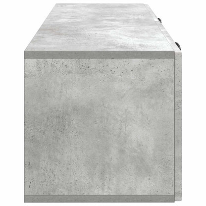 Wandbeugel TV-kast Betongrijs 98 x 31 x 30 cm Bewerkt hout