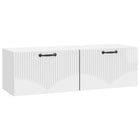 Wall-Mounted TV Cabinet High Gloss White 98 x 31 x 30 cm Engineered Wood