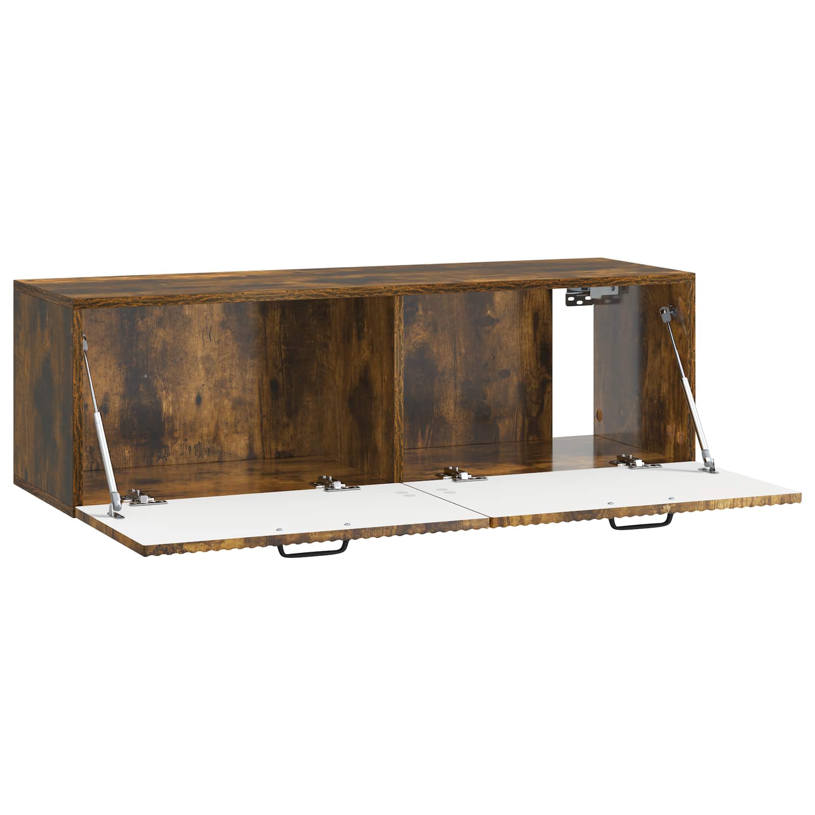 Wandbeugel TV-kast Gerookt eiken 98 x 31 x 30 cm Bewerkt hout