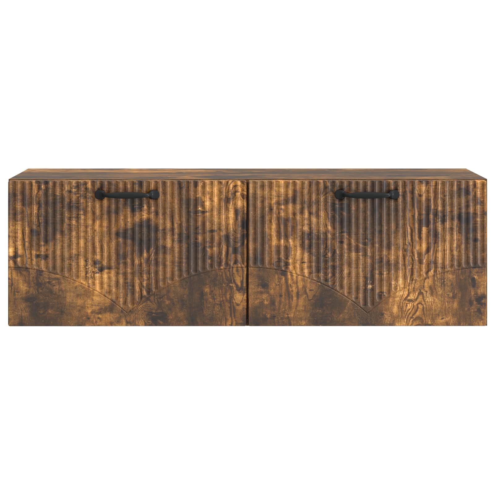 Wandbeugel TV-kast Gerookt eiken 98 x 31 x 30 cm Bewerkt hout