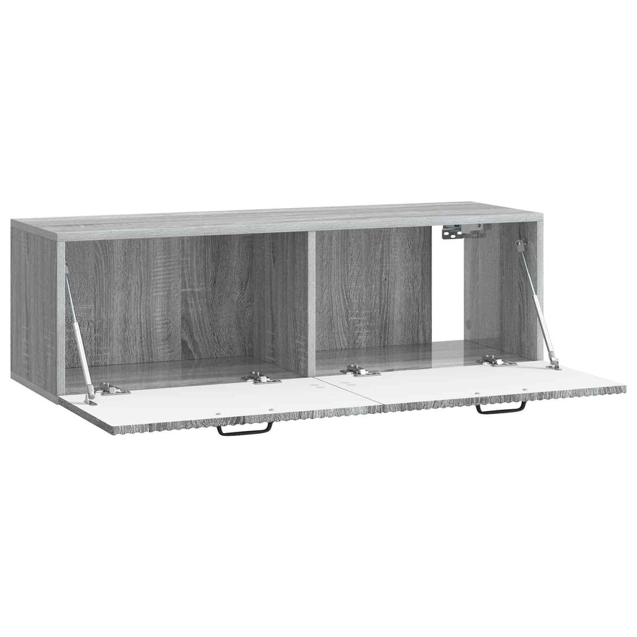 Wandbeugel TV-kast Grijs sonoma 98 x 31 x 30 cm Bewerkt hout
