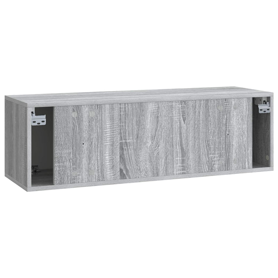 Wandbeugel TV-kast Grijs sonoma 98 x 31 x 30 cm Bewerkt hout