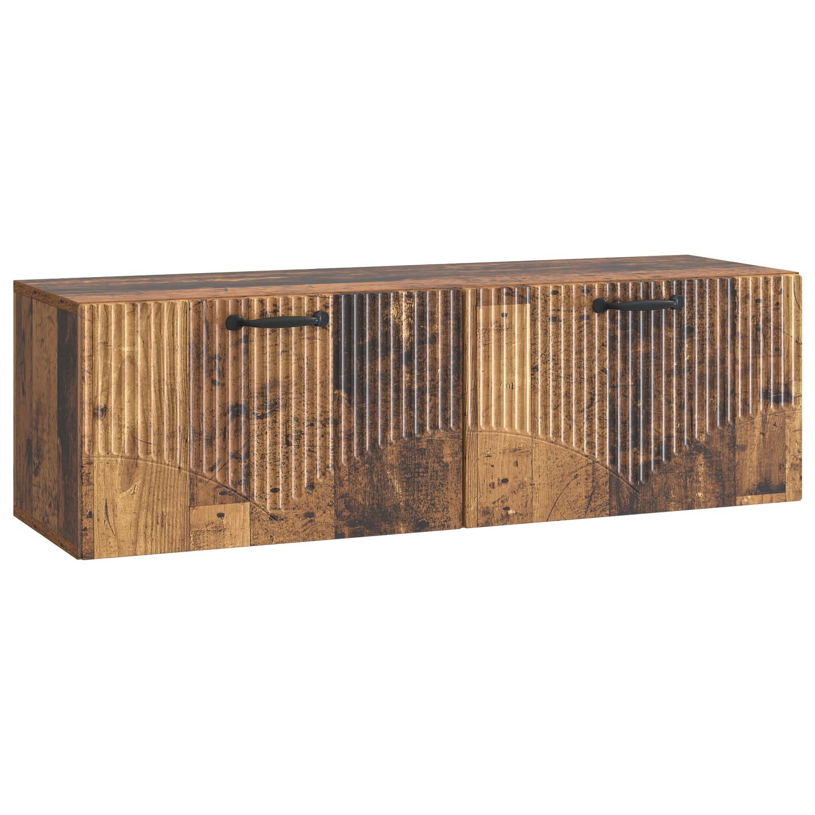 Wandbeugel TV-kast Oud hout 98 x 31 x 30 cm Bewerkt hout
