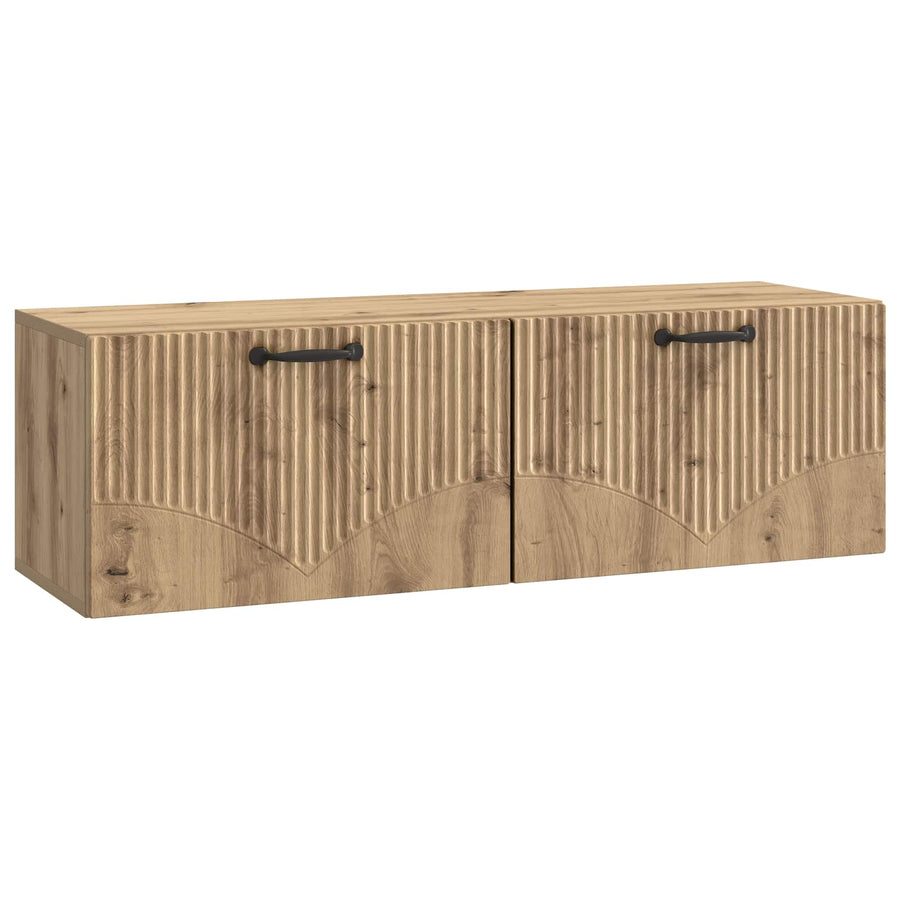 Wandbeugel TV-kast Artisanaal eiken 98 x 31 x 30 cm