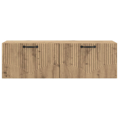 Wandbeugel TV-kast Artisanaal eiken 98 x 31 x 30 cm