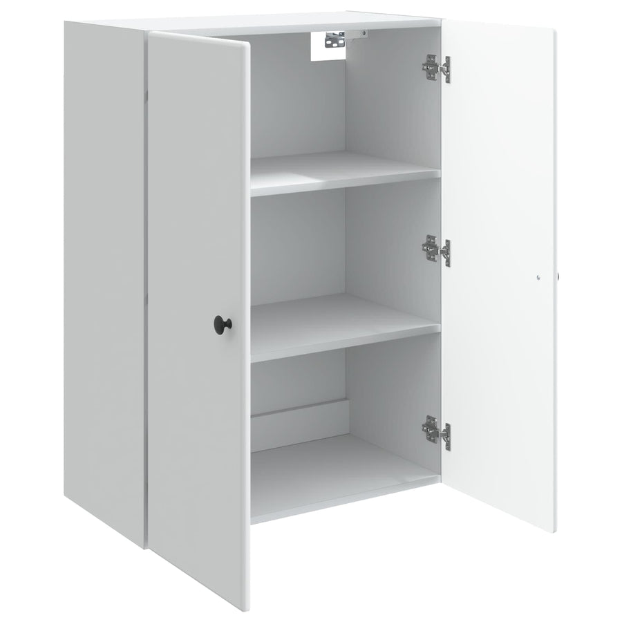 Wandkast Wit 66 x 34,5 x 90 cm Bewerkt hout