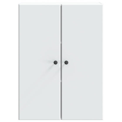 Wandkast Wit 66 x 34,5 x 90 cm Bewerkt hout
