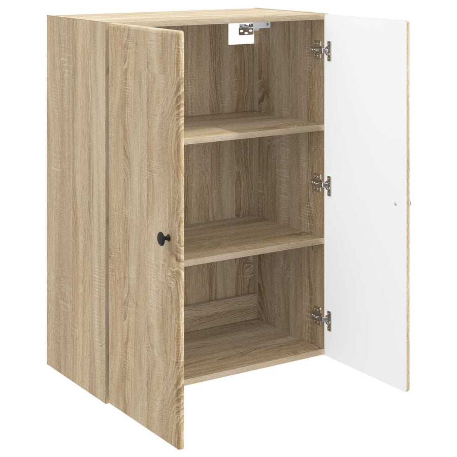 Wandkast Sonoma Eiken 66 x 34,5 x 90 cm Bewerkt hout