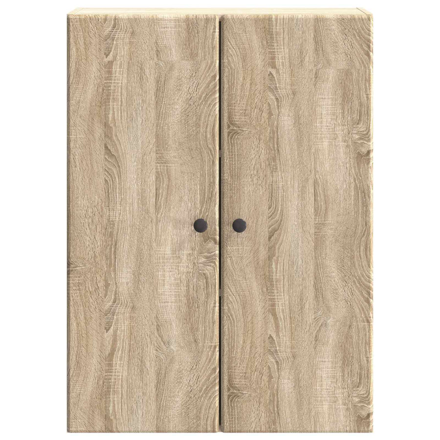 Wandkast Sonoma Eiken 66 x 34,5 x 90 cm Bewerkt hout