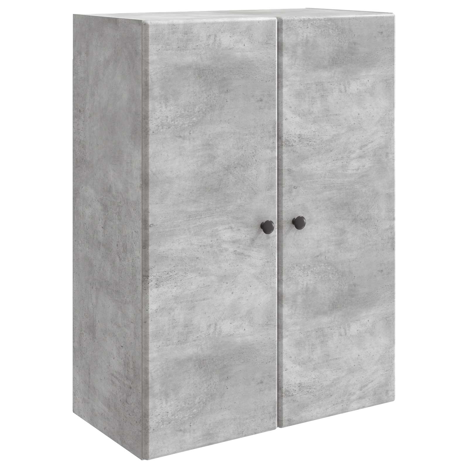 Wandkast Betongrijs 66 x 34,5 x 90 cm Bewerkt hout