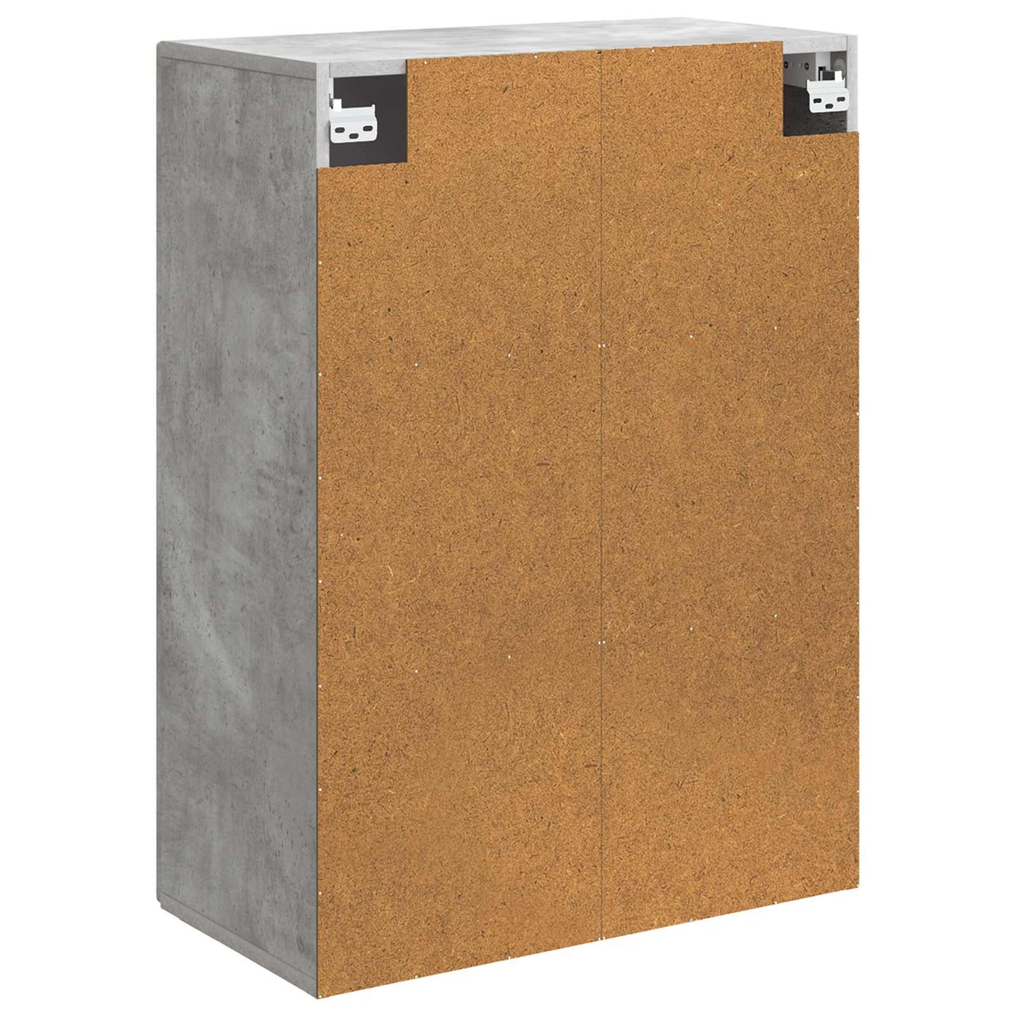 Wandkast Betongrijs 66 x 34,5 x 90 cm Bewerkt hout