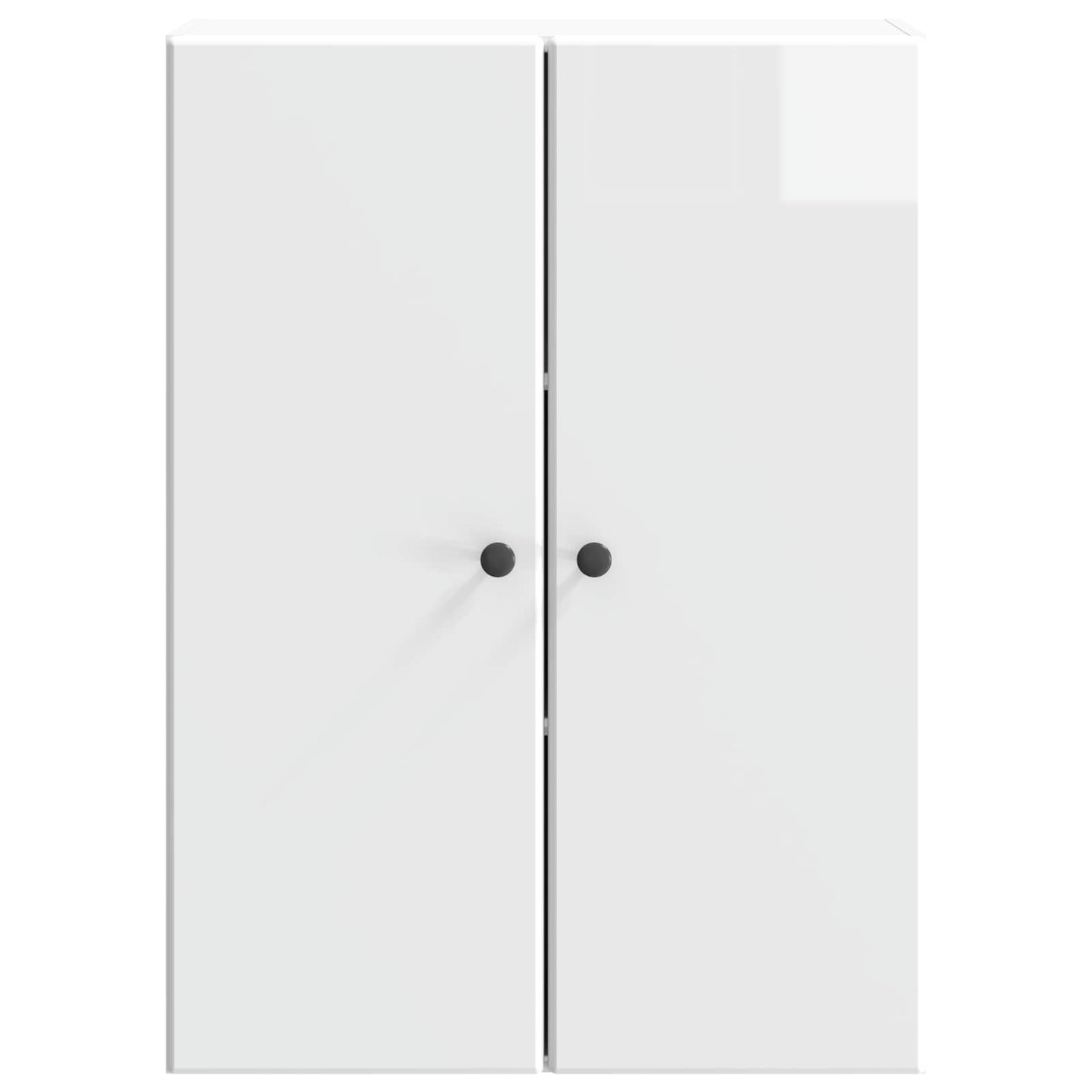 Wandkast Hoogglans Wit 66 x 34,5 x 90 cm Bewerkt hout