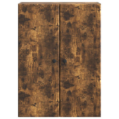 Wandkast Gerookt eiken 66 x 34,5 x 90 cm Bewerkt hout