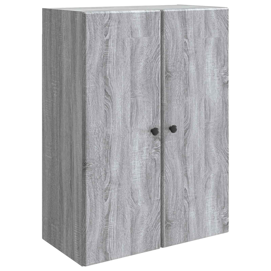 Wandkast Grijs Sonoma 66 x 34,5 x 90 cm Bewerkt hout