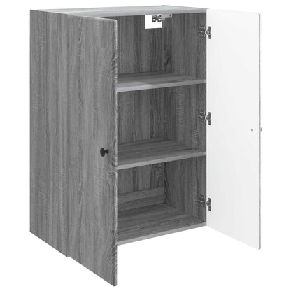Wandkast Grijs Sonoma 66 x 34,5 x 90 cm Bewerkt hout