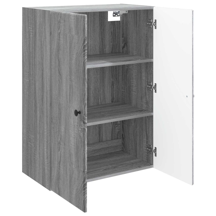 Wandkast Grijs Sonoma 66 x 34,5 x 90 cm Bewerkt hout